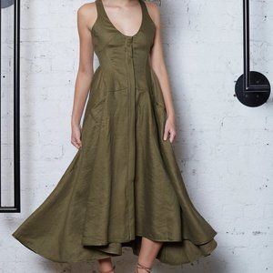 NWT- KITX NATURE CRUSADER DRESS - ARMY GREEN UK 10 / US 6